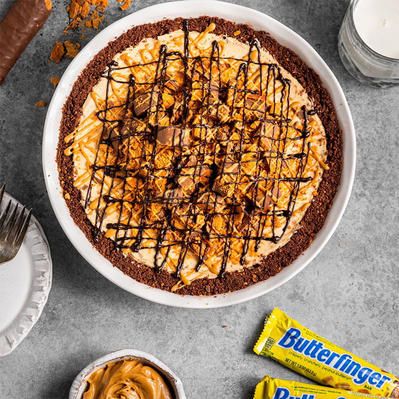 No-Bake Butterfinger Pie - Small Thumbnail