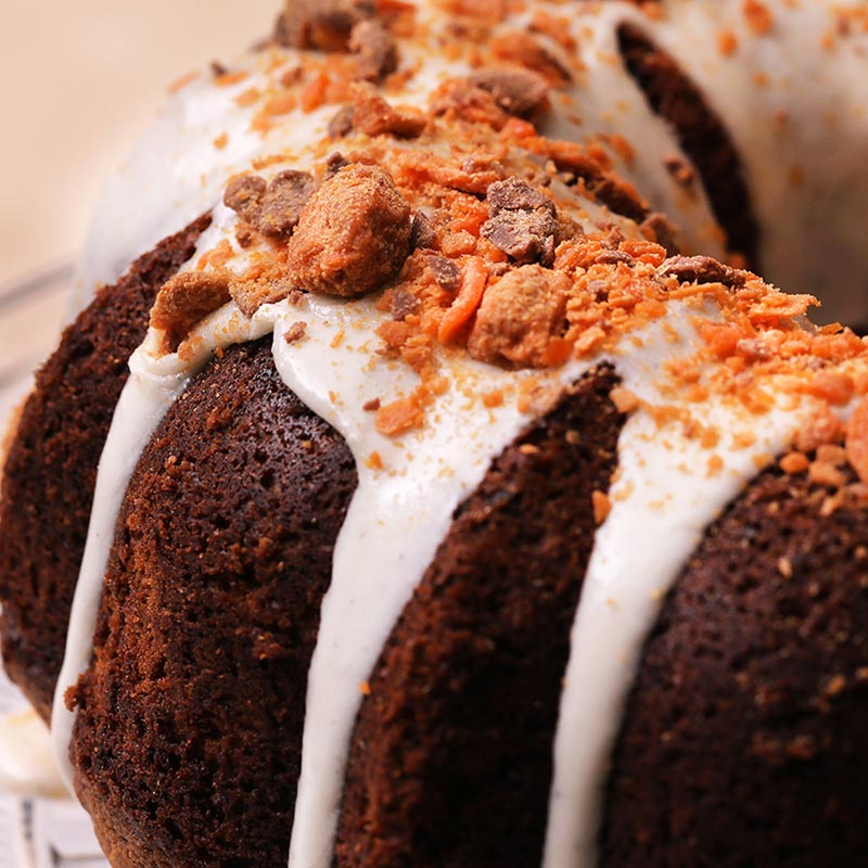 Butterfinger Bundt Cake SQ Thumbnail