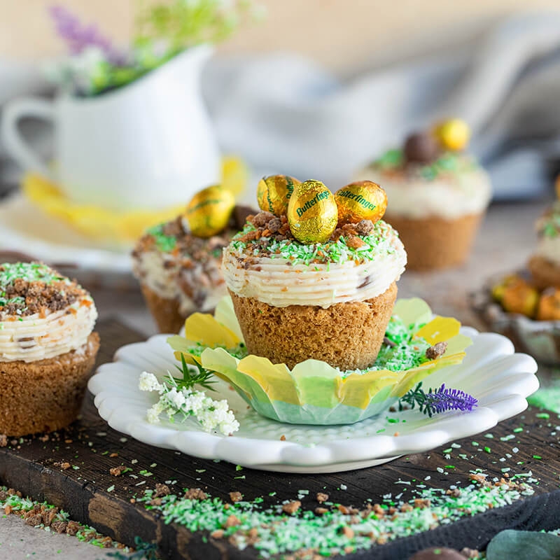 Butterfinger Easter Cookie Cups