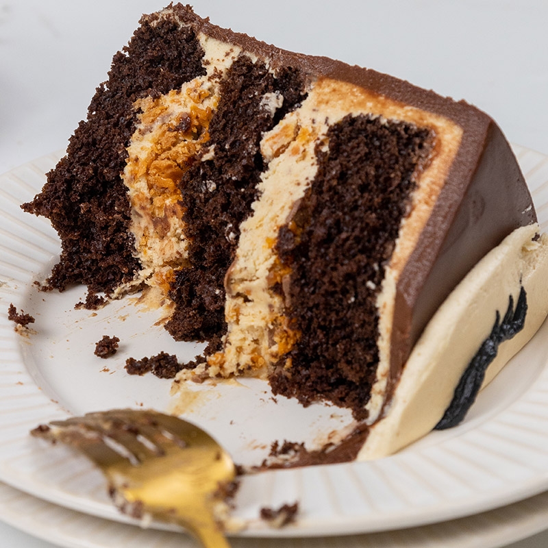 Reindeer Butterfinger Cake Recipe by @chelsweets's