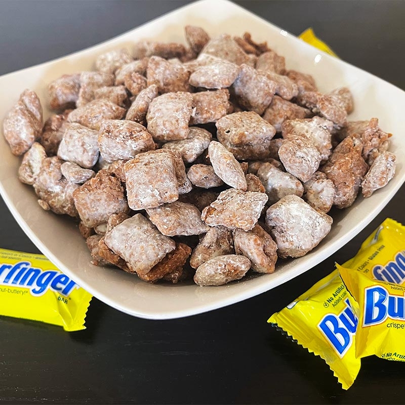 Butterfinger Puppy Chow Recipe by @acozykitchen