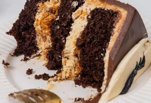 Reindeer Butterfinger Cake Recipe by @chelsweets's