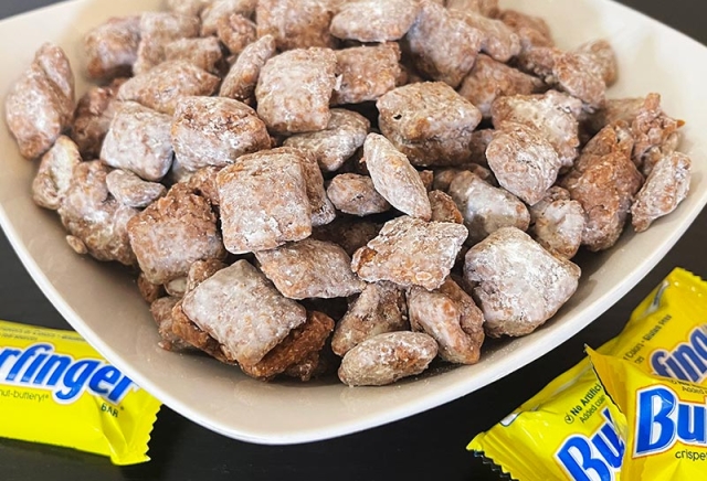 Butterfinger Puppy Chow Recipe by @acozykitchen