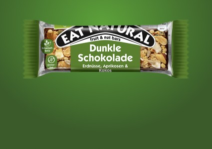 Dunkle Schokolade Erdnüsse, Aprikosen & Kokos