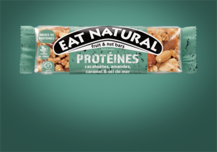 PROTEINES - cacahuètes, amandes, caramel & sel de mer