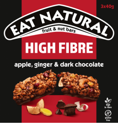 HIGH FIBRE apple, ginger & dark chocolate