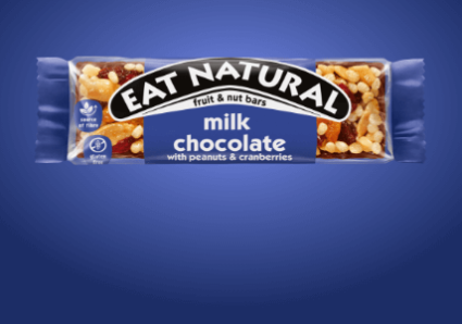milk chocolate with peanuts & cranberries
