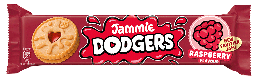 Packet of Jammie Dodgers Raspberry Flavour