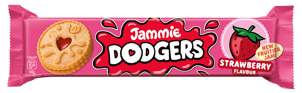 Packet of Jammie Dodgers Strawberry Flavour