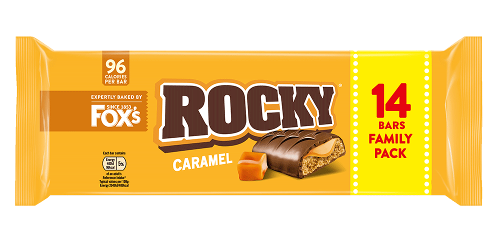 Pack of 14 Rocky Caramel Bars