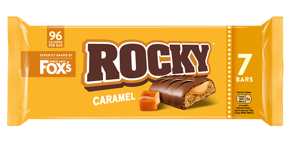 Pack of 7 Rocky Caramel Bars