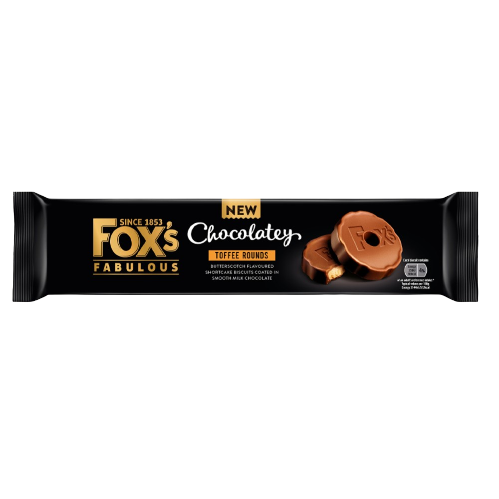Fox's chocolatey Toffee chocolate rounds 