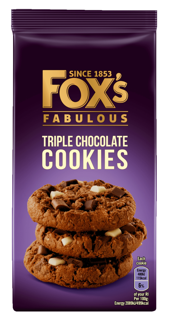 Fox's triple choc cookies