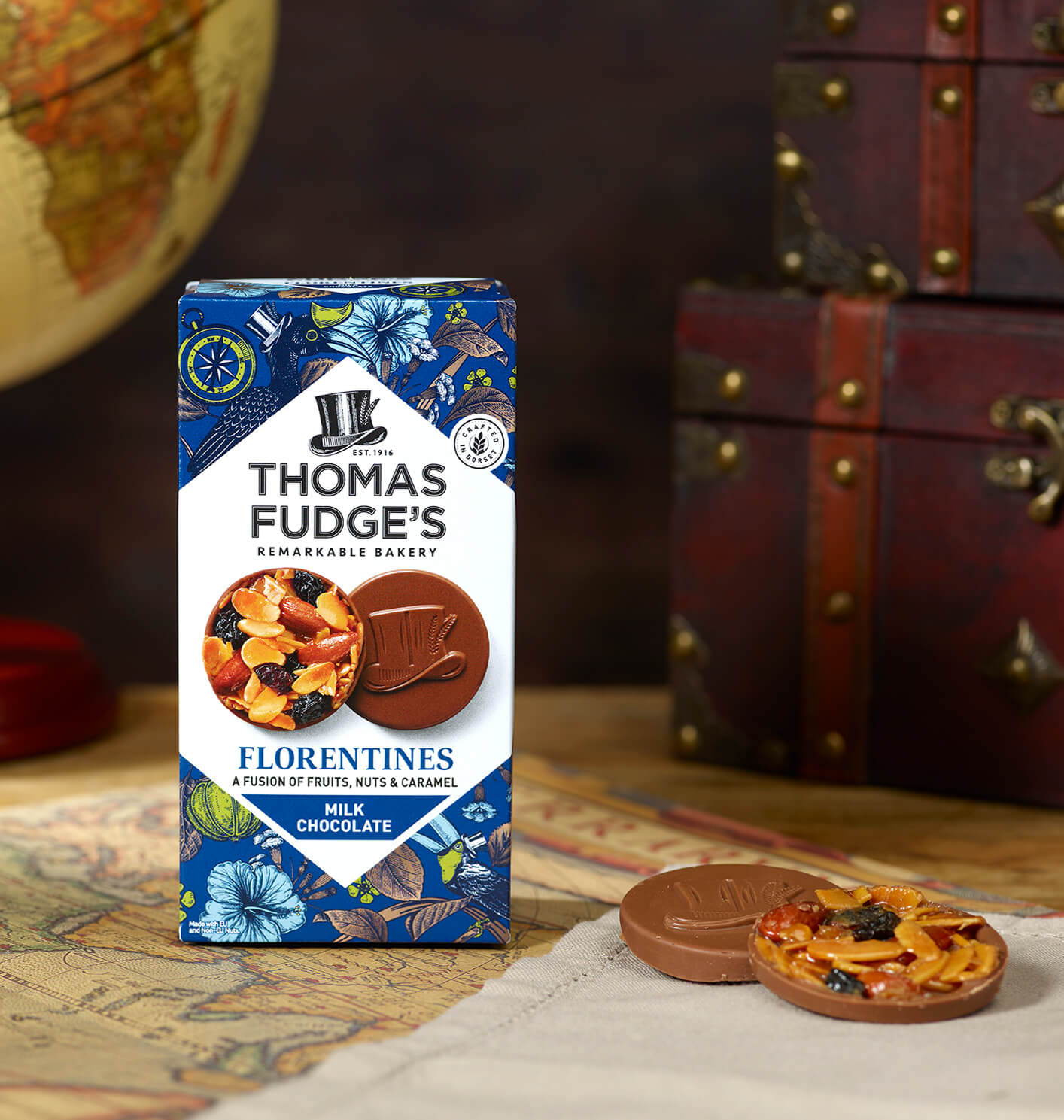 Milk Chocolate Thomas Fudge florentines