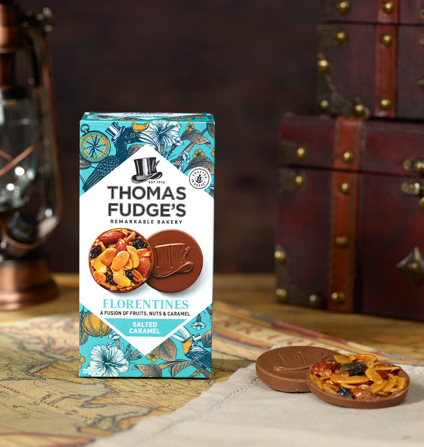 Thomas Fudge salted caramel florentines