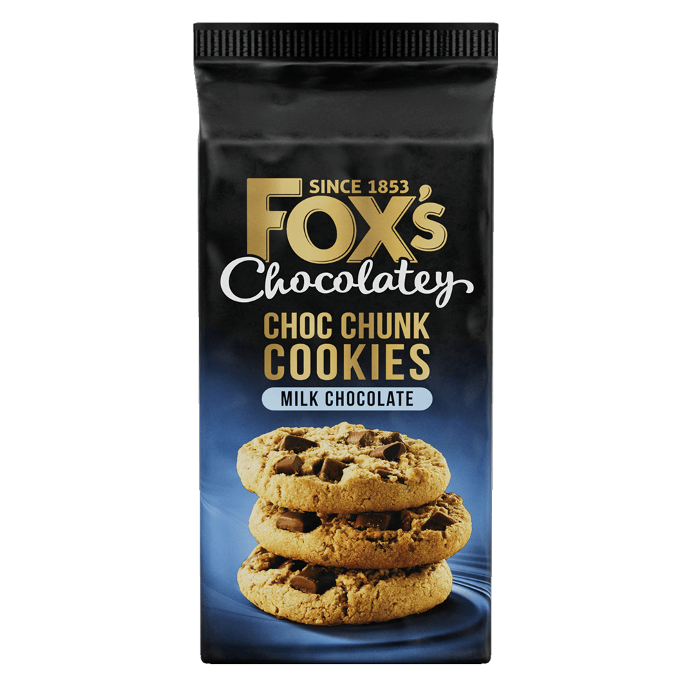 Fox's Choc Chunk cookies - milk chocolate
