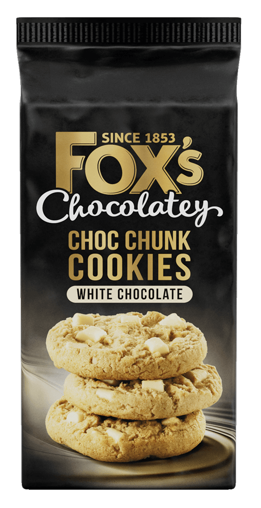 Fox's Choc Chunk cookies - white chocolate