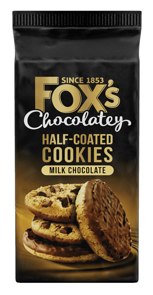Fox's Chocolatey - Half coated cookies - milk chocolate