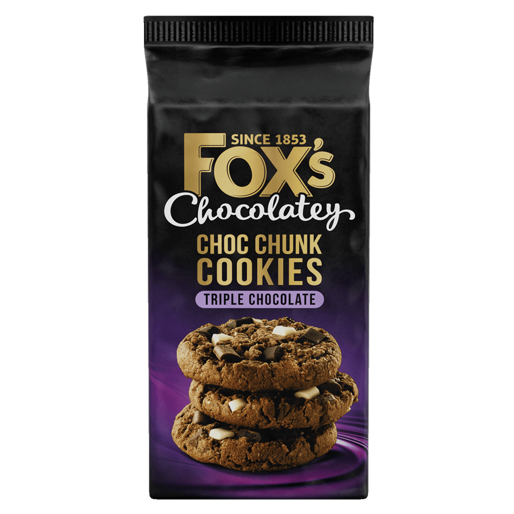 Foxs chocolatey triple chocolate cookies