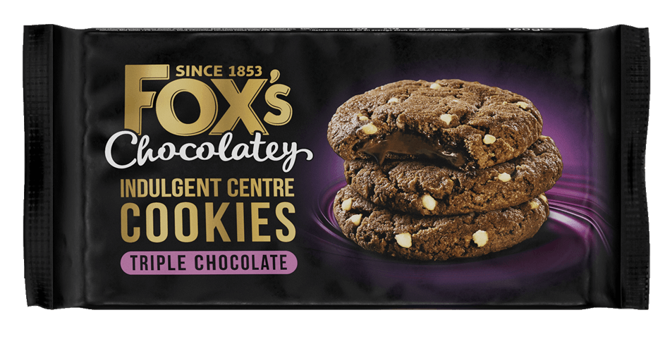 Indulgent centre cookies - triple choc