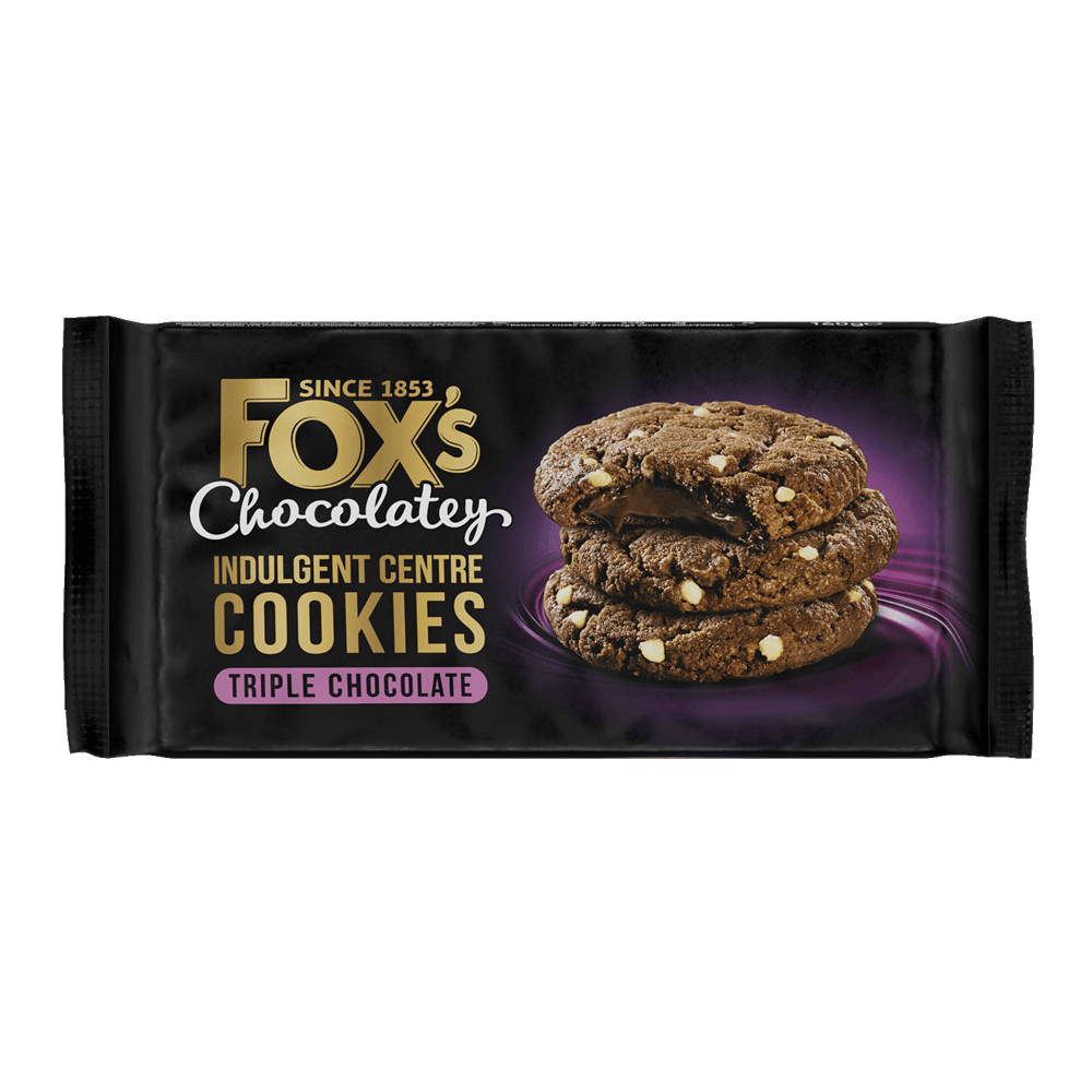 Indulgent centre cookies - triple choc