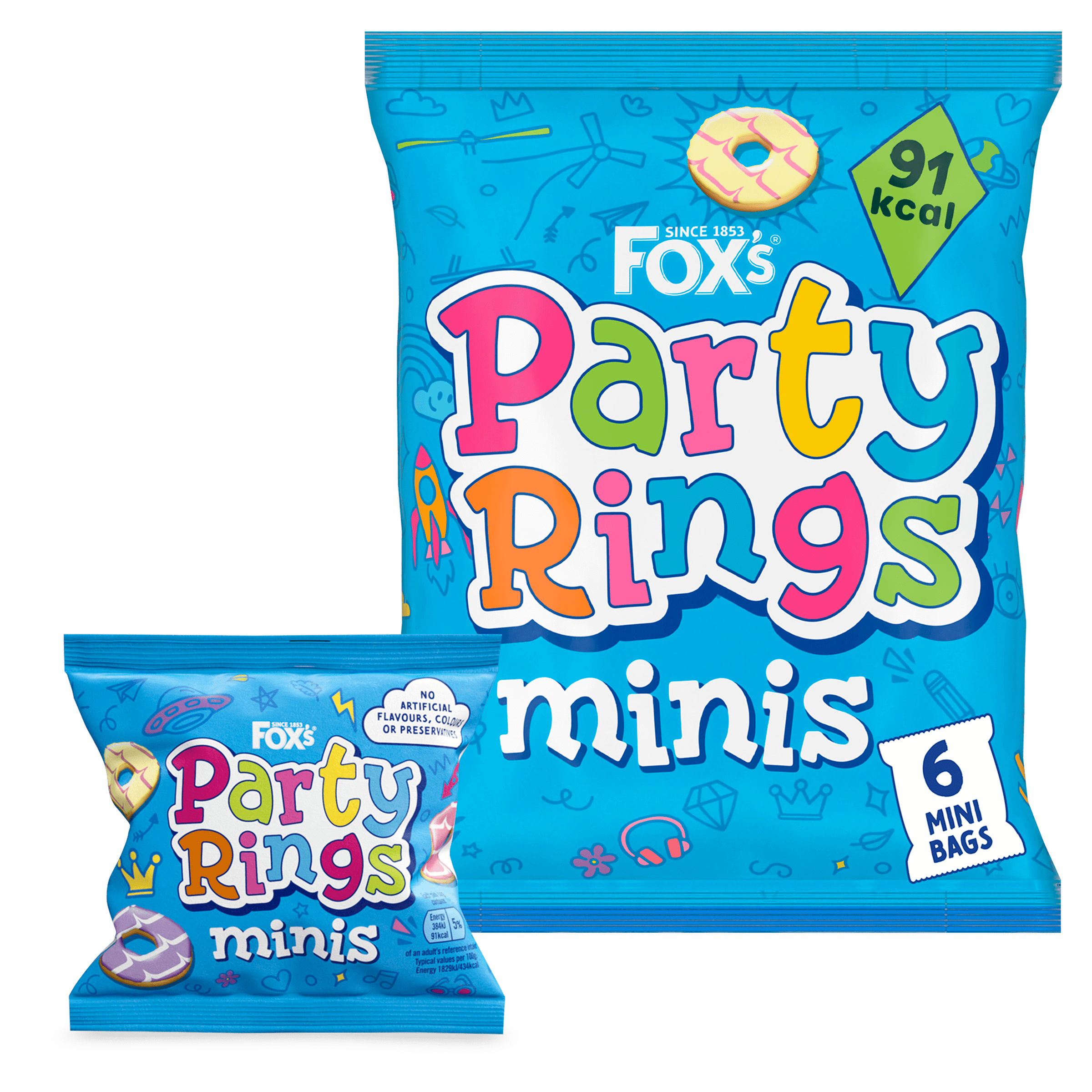 Party rings mini - two packets