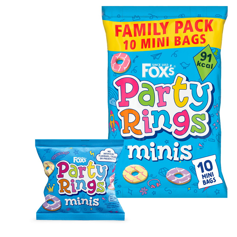 Party rings minis - family pack