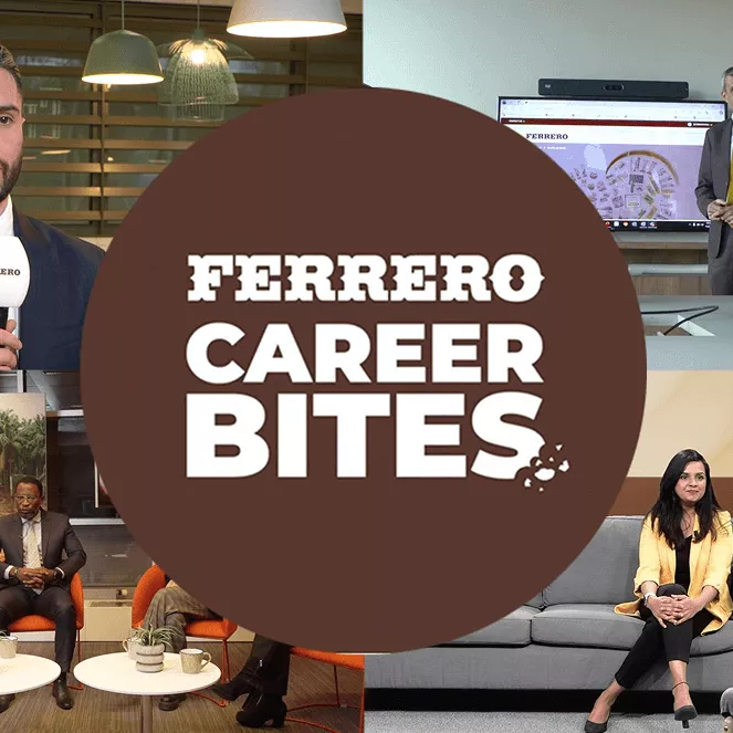Logo and people Ferrero Career Bites