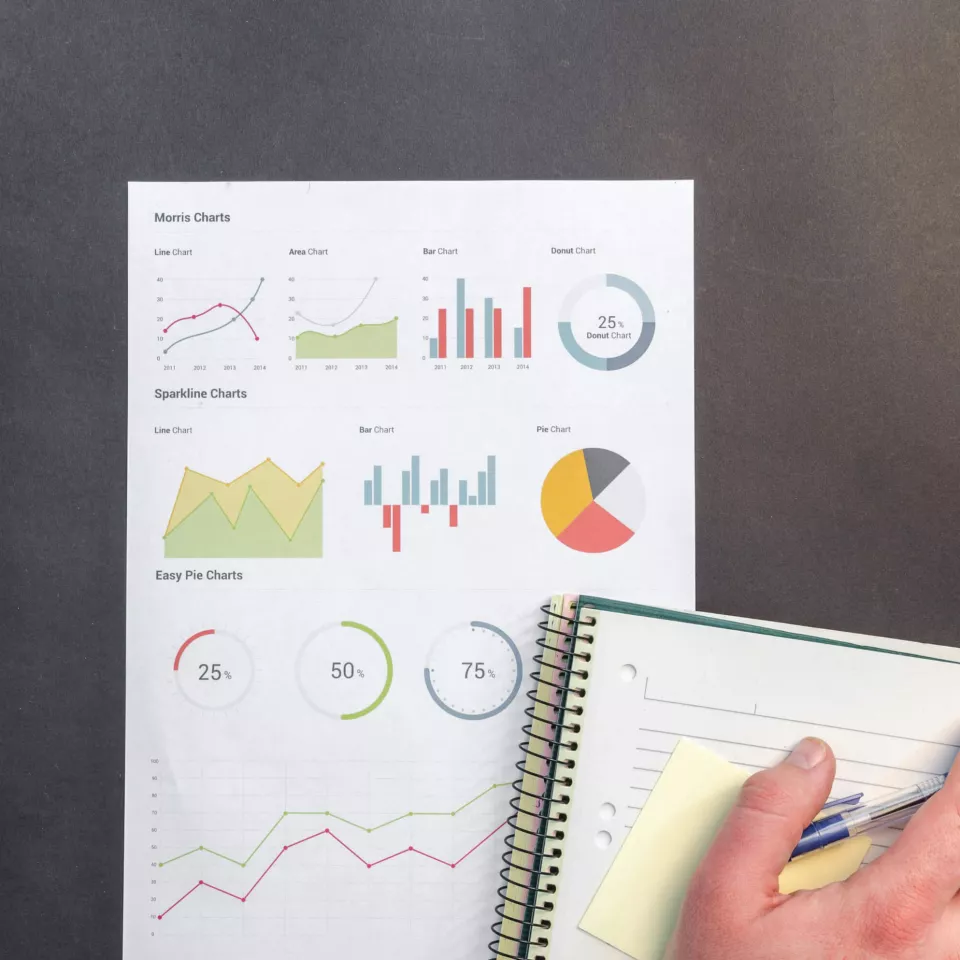 person working on documents