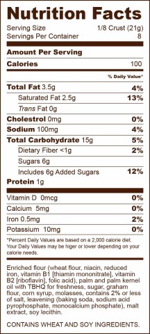 Graham Cracker Crust Low Fat-VN