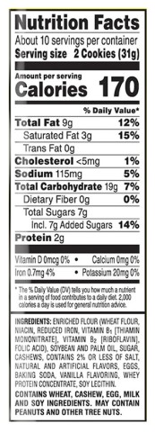Sandies® Cashew Shortbread-VN