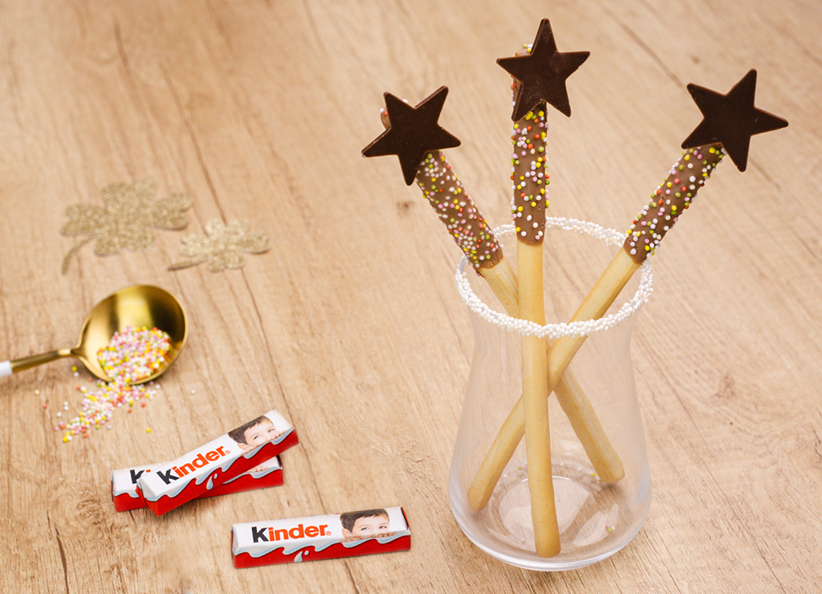 Bacchette magiche da sgranocchiare con Kinder Cioccolato®