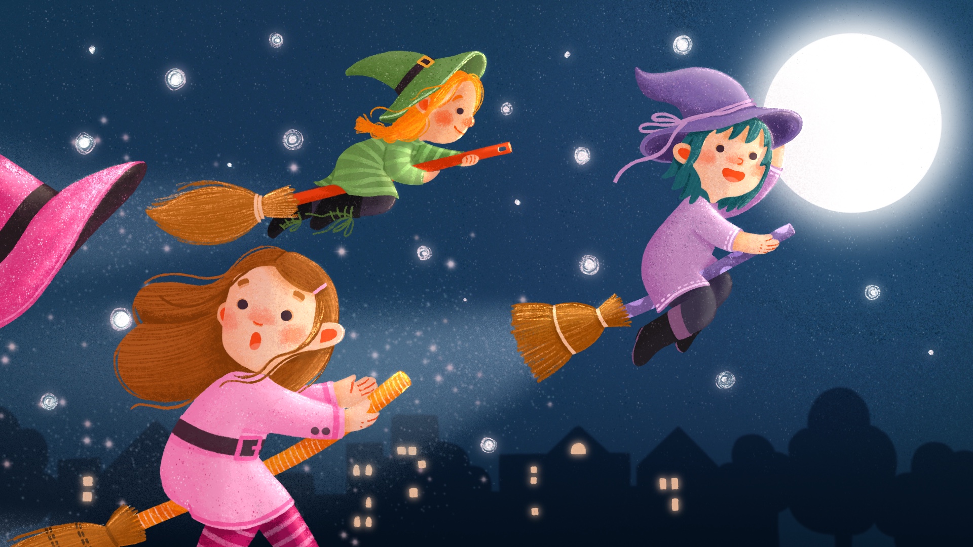 Le Streghe audaci e la sfida delle scope volanti 