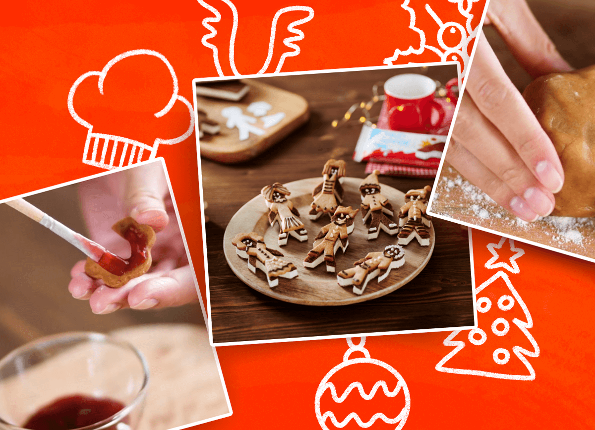 Omini di pan di zenzero con Kinder Fetta al Latte