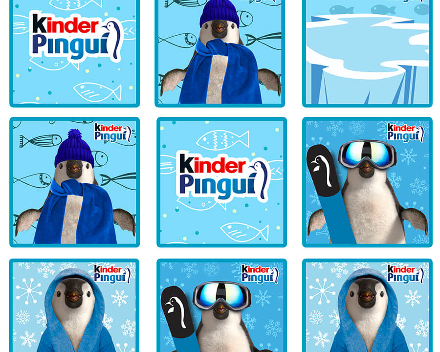 Il gioco di memoria del pinguino
