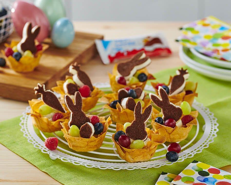 Cestini pasquali croccanti con Kinder Fetta al Latte