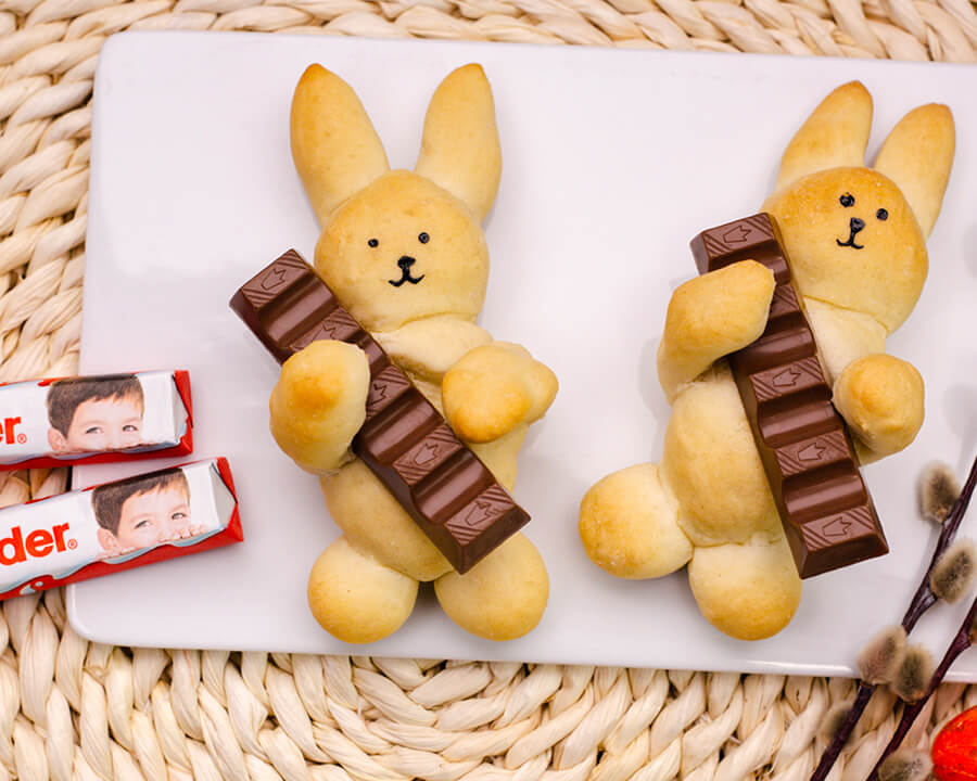 Coniglietto di Pasqua con Kinder Cioccolato
