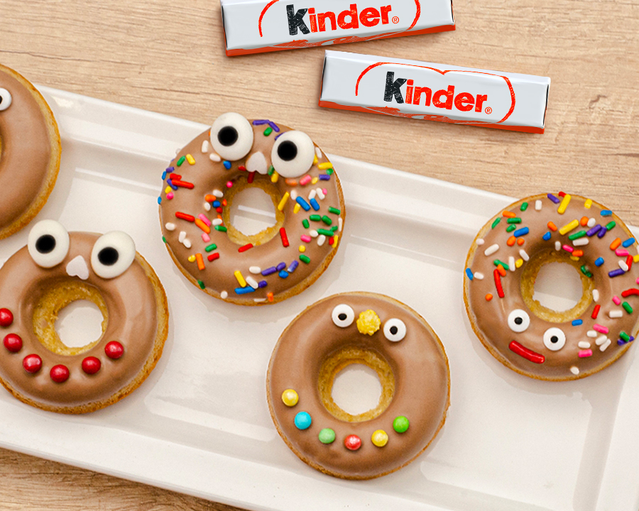 Ciambelle con Kinder Cioccolato