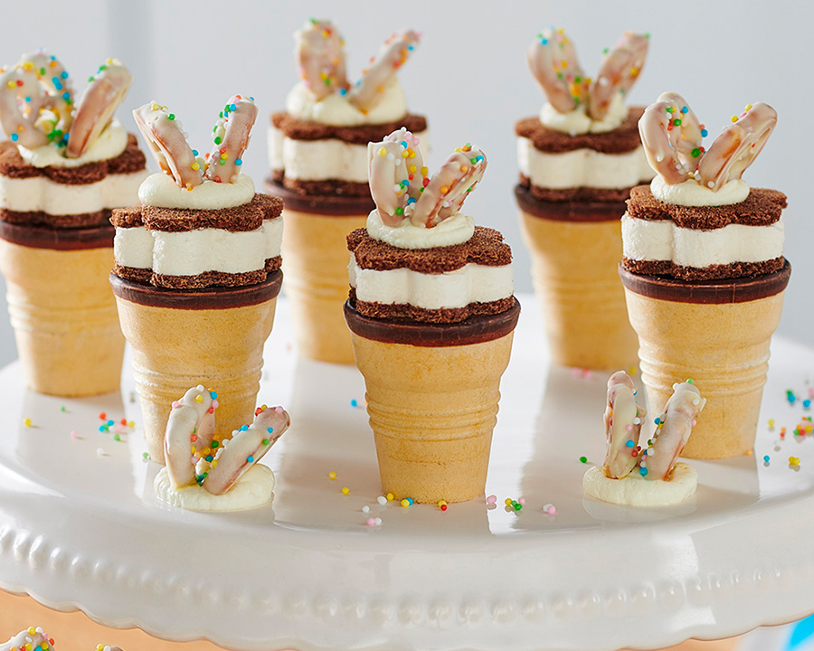 Coni gelato con Kinder Fetta a Latte