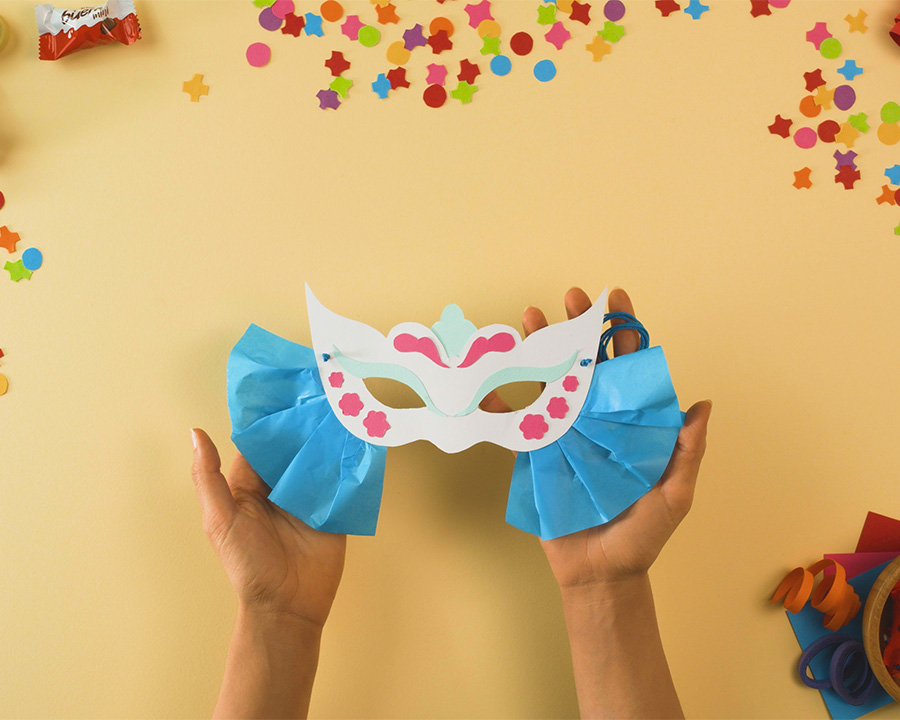 Costruisci la maschera di Colombina