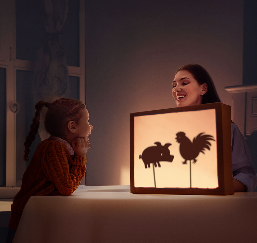 Metti in scena il tuo spettacolo delle ombre