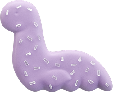 Sea Serpent Cookie - Purple