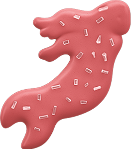 Mermaid Cookie - Red