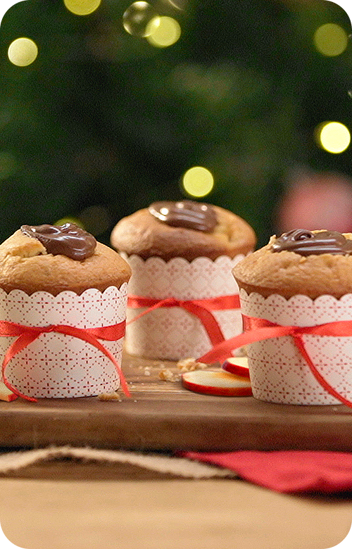 Tortine di mele con Nutella