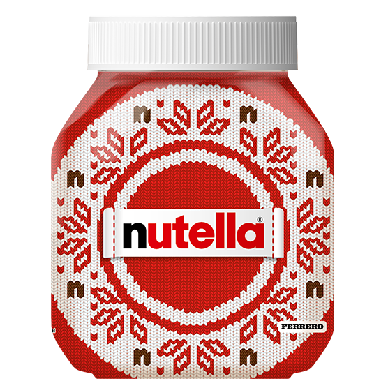 Nutella 1000gr Snowflakes pattern
