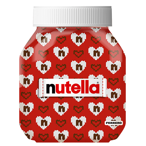 Nutella 1000gr Heart Pattern
