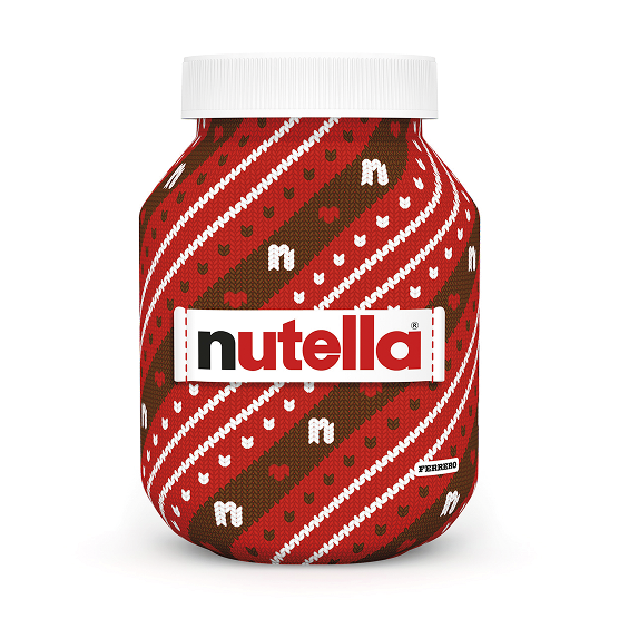 Nutella 1000gr Red stripes pattern