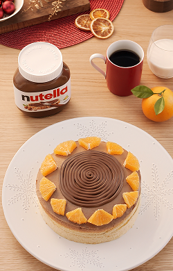 Torta di Natale all'Arancia senza glutine con Nutella