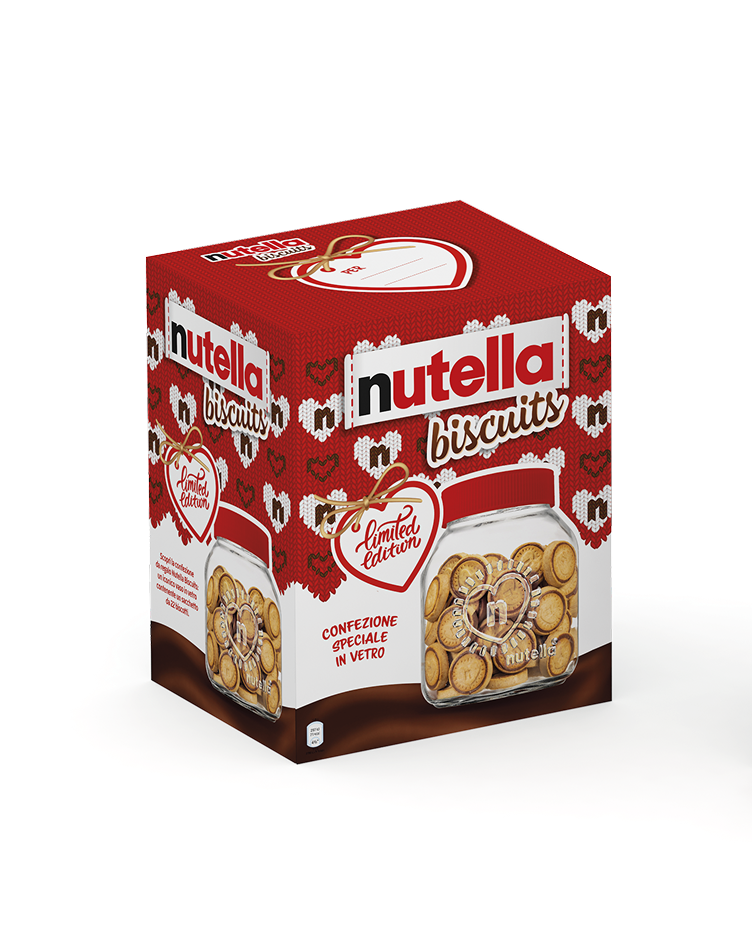 Biscottiera di Natale Nutella
