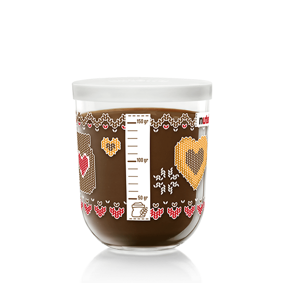 NUTELLA® 230 g - Świąteczna dekorowana szklanka - wersja 2